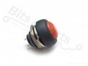 Drukcontact rond bol 12mm rood 250V/1A